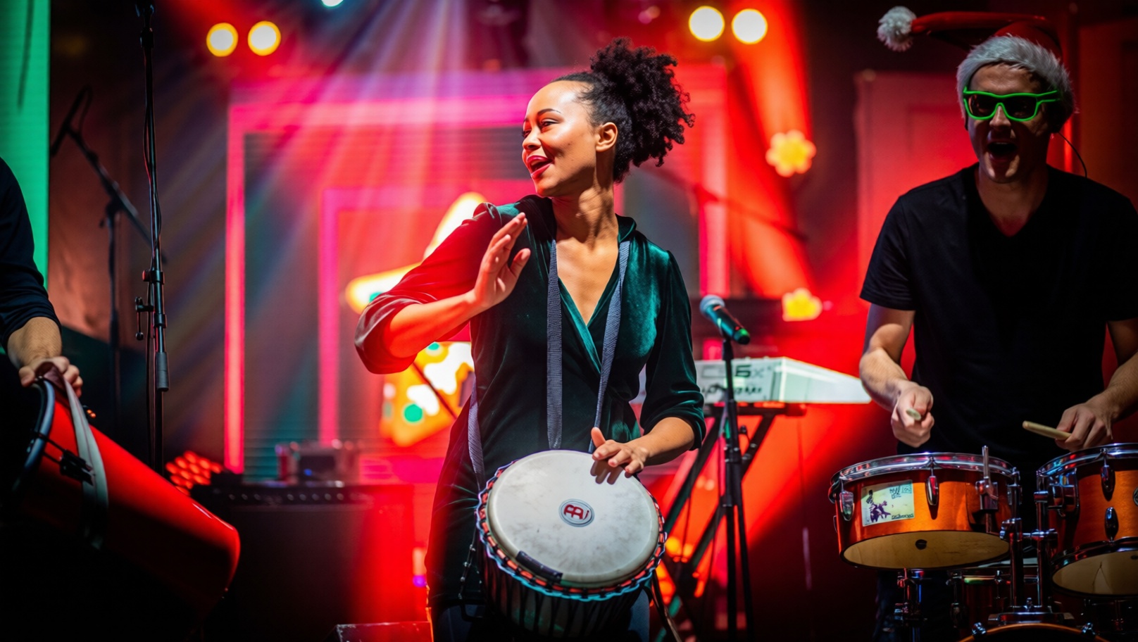 Djembe trummitöötuba — Silver Ulvik juhendab gruppi